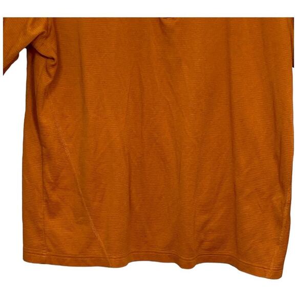 Eddie Bauer Zip Polo Shirt Size XL Orange Short Sleeve Pullover Streetwear - Picture 8 of 11
